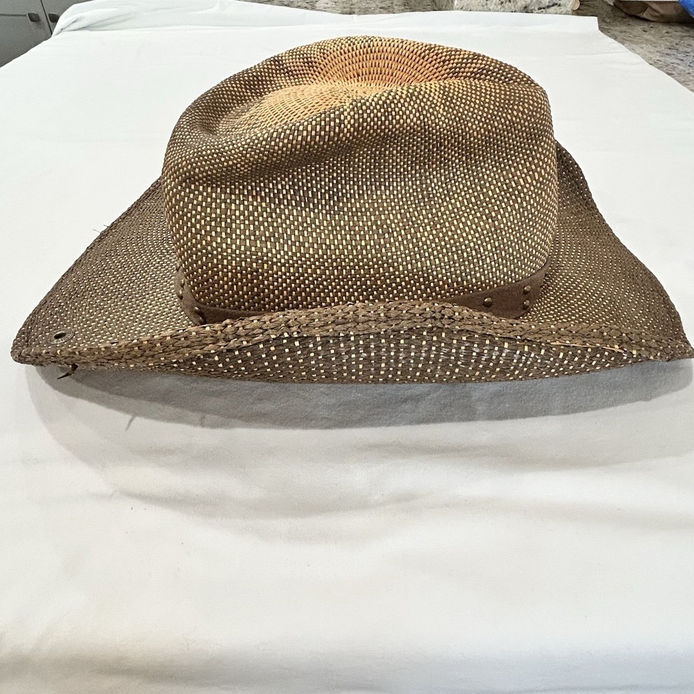 Peter Grimm Western Cowboy Rodeo Brown Cow Boy Hat Brown Suede Hatband One Size